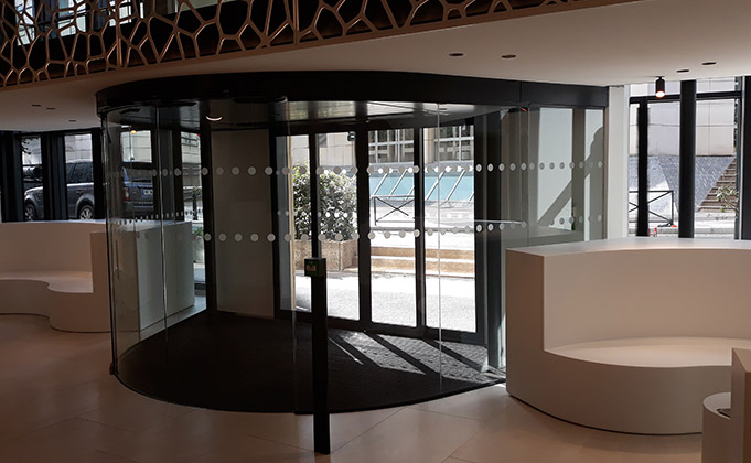 Automatic Curved Sliding Doors  automatic entrance system
