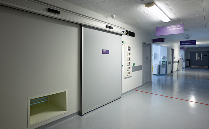 Hermetically Sealed Doors installed in a hospital theatre area