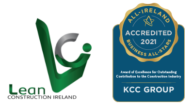 Lean Construction Ireland and All-Ireland Accredited 2021 accreditation badges