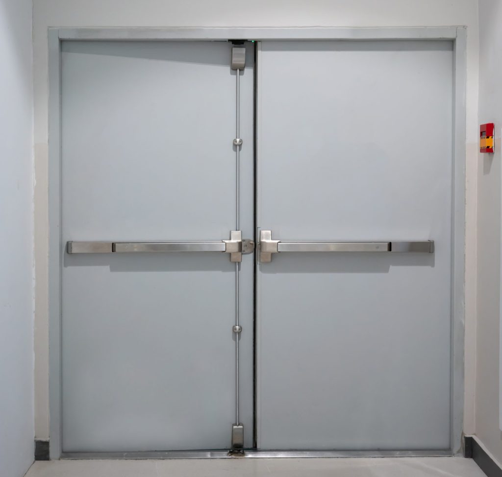 External-security-steel-doorsets-with-integrated-panic-hardware-linked-to-fire-alarm-for-emergency-escape-for data centre projects