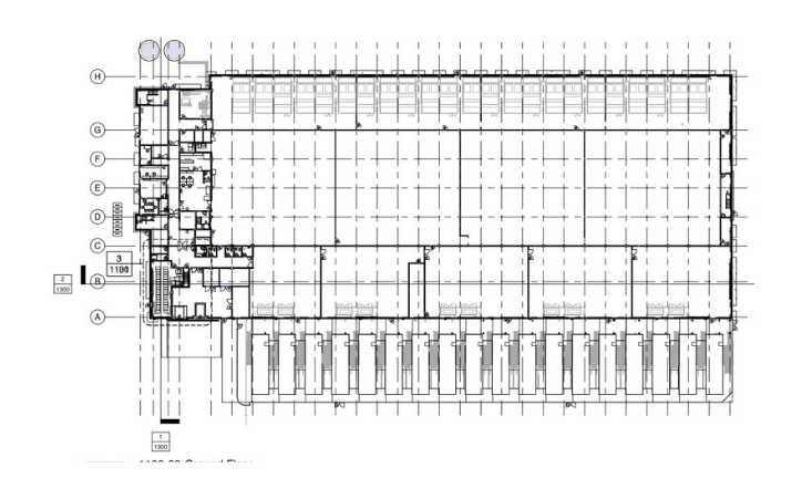 Data centre floorplan showing KCC end to end solutions